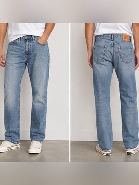Levi's Straight-Leg Jeans in Light Blue Wash